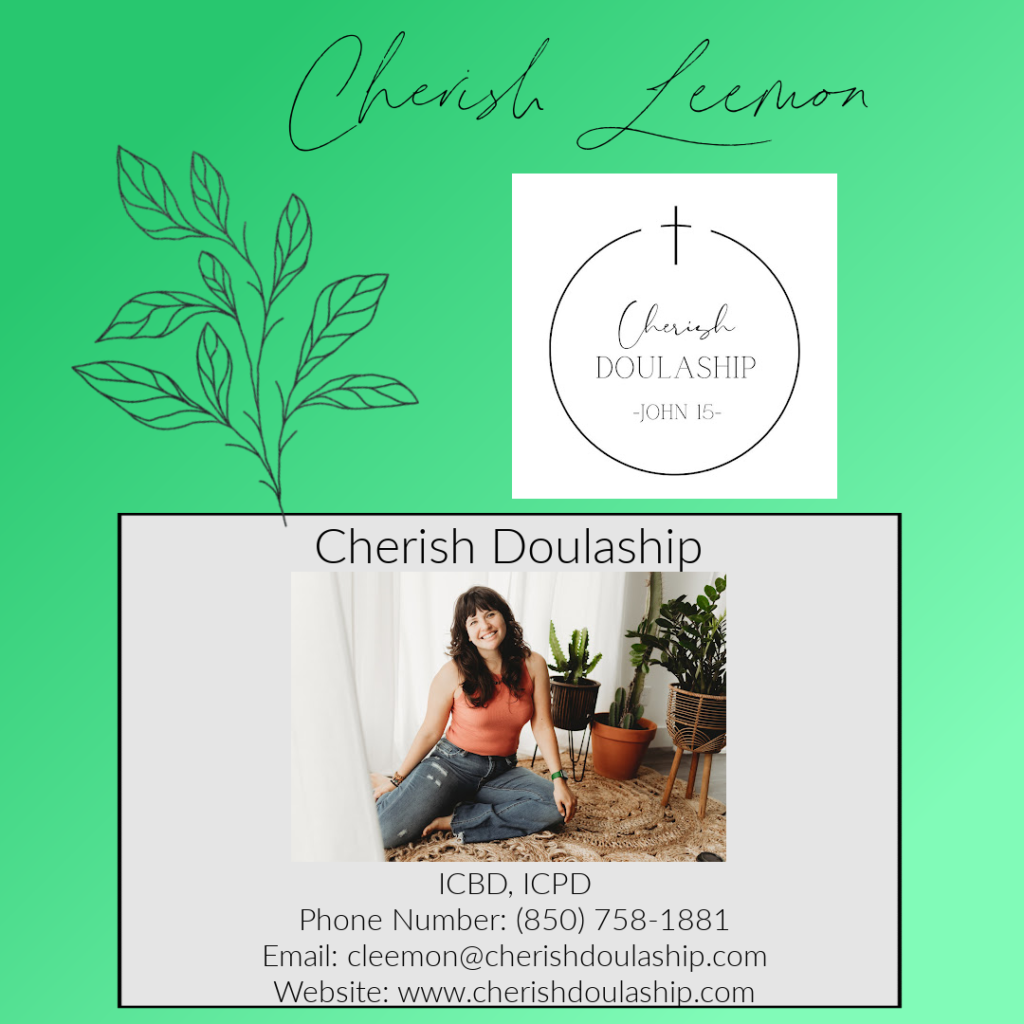 Postpartum doula contact information for Cherish Doulaship